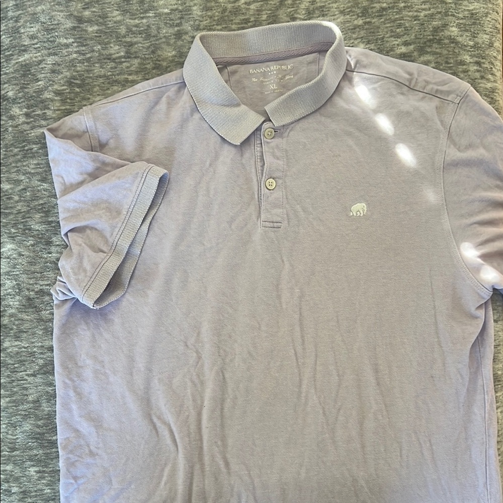 Banana Republic Purple Polo Shirt Classic Design